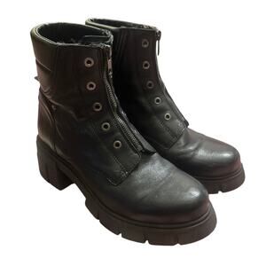 Women 40 9 Bourbon The Amy Huberman Company Goodbye Girl Black Leather Boots